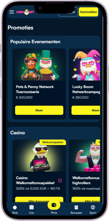 Bonuspagina van FanoBet Casino