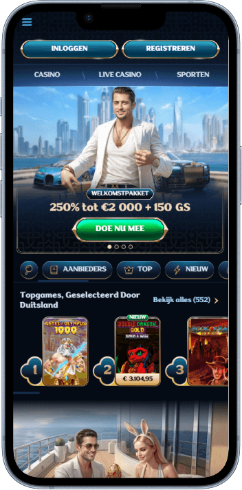 Homepage van Millioner Casino
